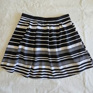 Black and White Stripe Skirt